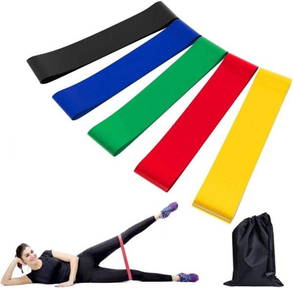 pack de 5 Bandas Elasticas para ejercicio en casa - Imagen 2