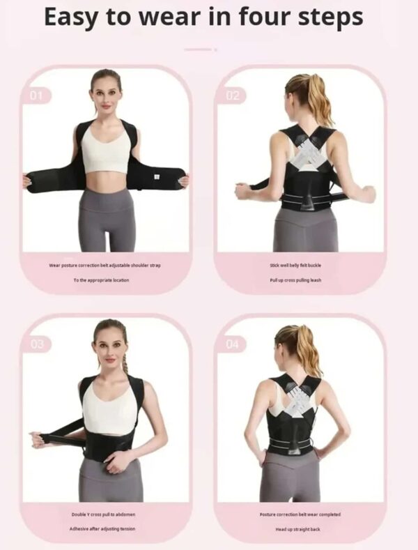 Chaleco Corrector De Postura Ortopédico Lumbar Unisex - Imagen 4