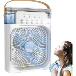 Ventilador 3 En 1 Enfriador Humidificador con Luz Led