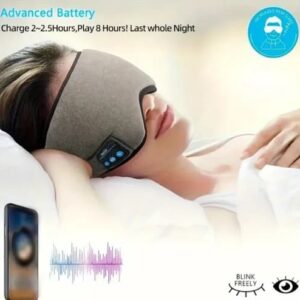 Antifaz Bluetooth Tapa Ojos Para Dormir Musica Audio Libros